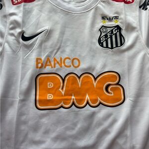 Santos FC Kids White Soccer Jersey KAKA